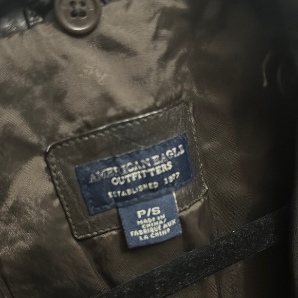 Dark Brown Leather Jacket - Picture 2 of 7